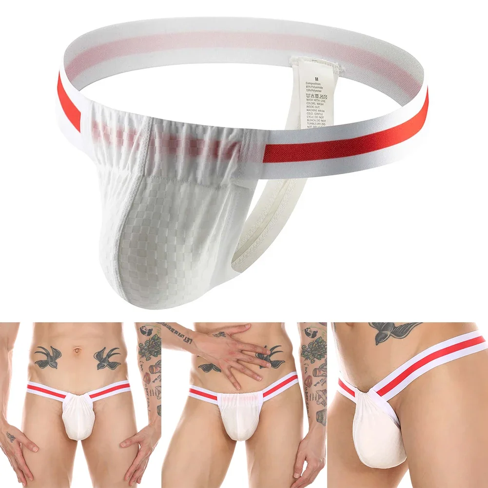 

Сексуальные мужские сетчатые прозрачные стринги, бикини, нижнее белье, сумка, стринги, трусики, трусы с Т-образной задней высокой вилкой, дышащее нижнее белье