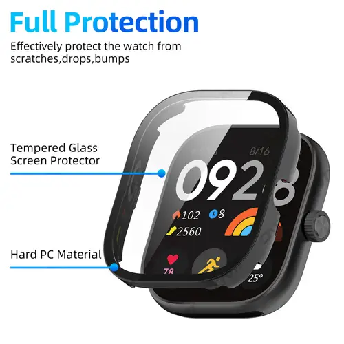 Glass+Case for Xiaomi Redmi Watch 5 Tempered Glass Screen Protector & Hard PC Protective Bumper for Redmi Watch5 Accessories - Image 2