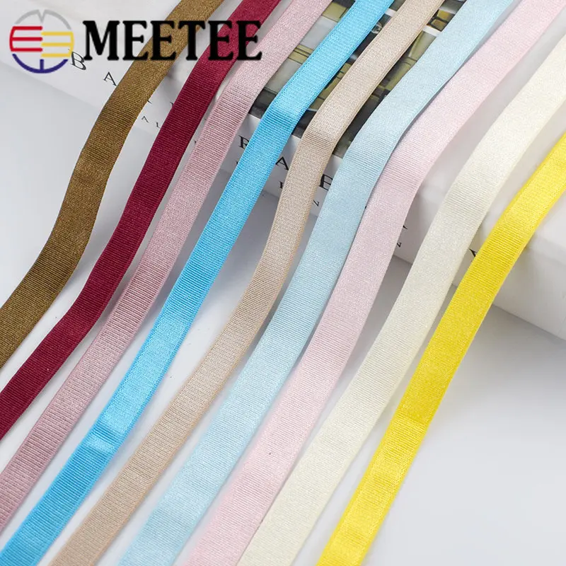 

Яркие цветные эластичные ленты 10/20 метров 12 мм для шитья бюстгальтера, плечевые ремешки, нижнее белье, ленты для йоги, женские