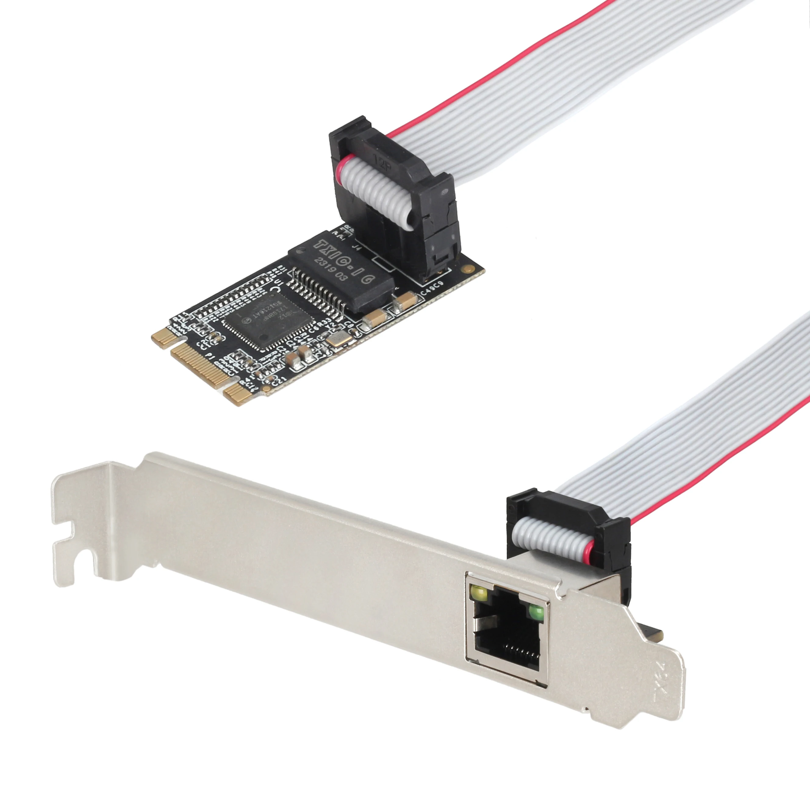M.2 B-Key M-key 게임 PCIE 카드 M.2-PCIE 네트워크 어댑터 기가비트 네트워크 카드 이더넷 분배기 어댑터 Lan 카드