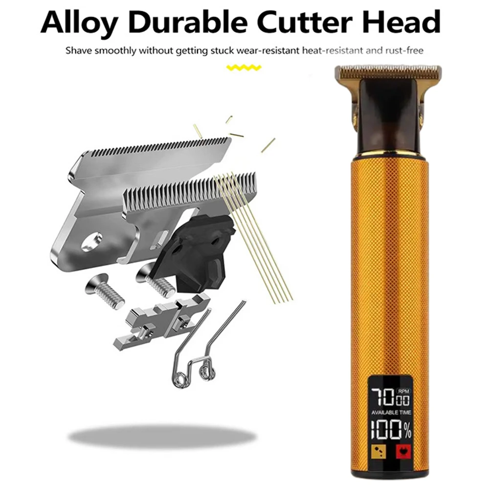 hair clipper hair trimmer Large-screen Power Display T9 Retro Original Suit Machine Large-capacity Battery Super Long Battery Life Barber Clipper Hair