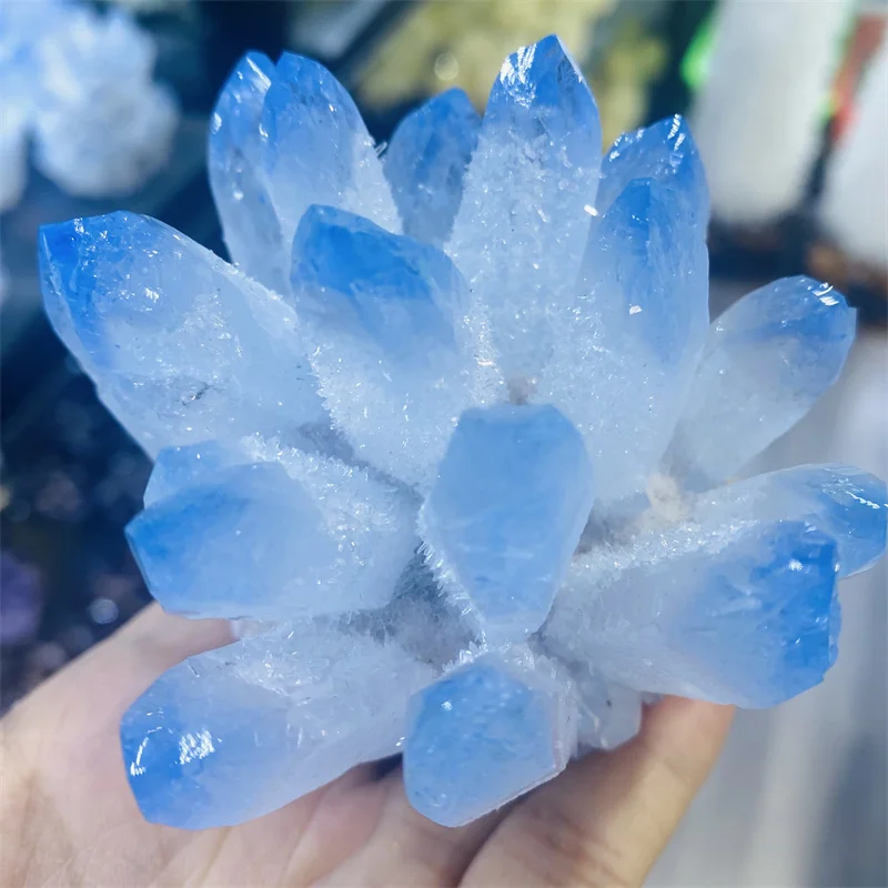 Sampel Bijih Cluster Kristal Quartz бибиру лангит темуан Бару Disembuhkan