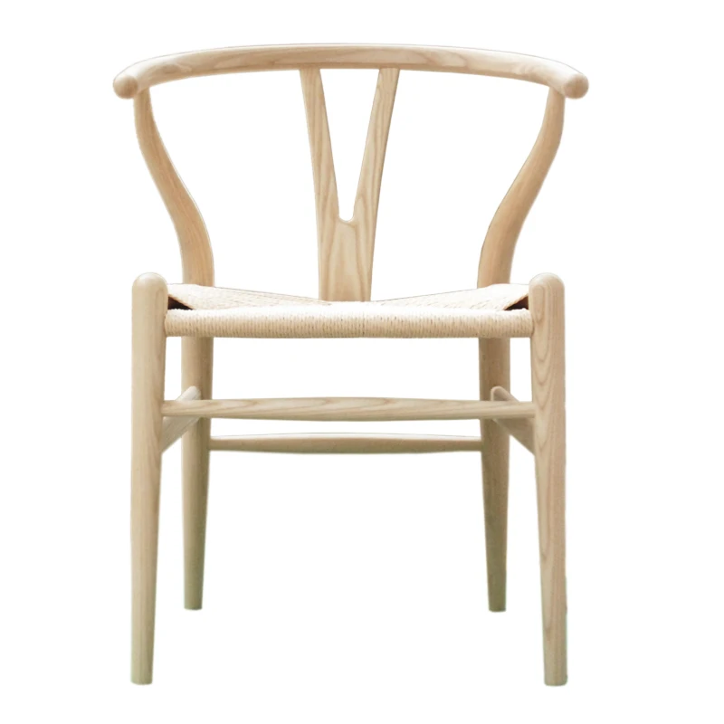Modern Dining Chair Oak Wood Oil Finish Natural/Black/Walnut/Honey/Chestnut Wooden Armchair Design For Kitchen Dining Room