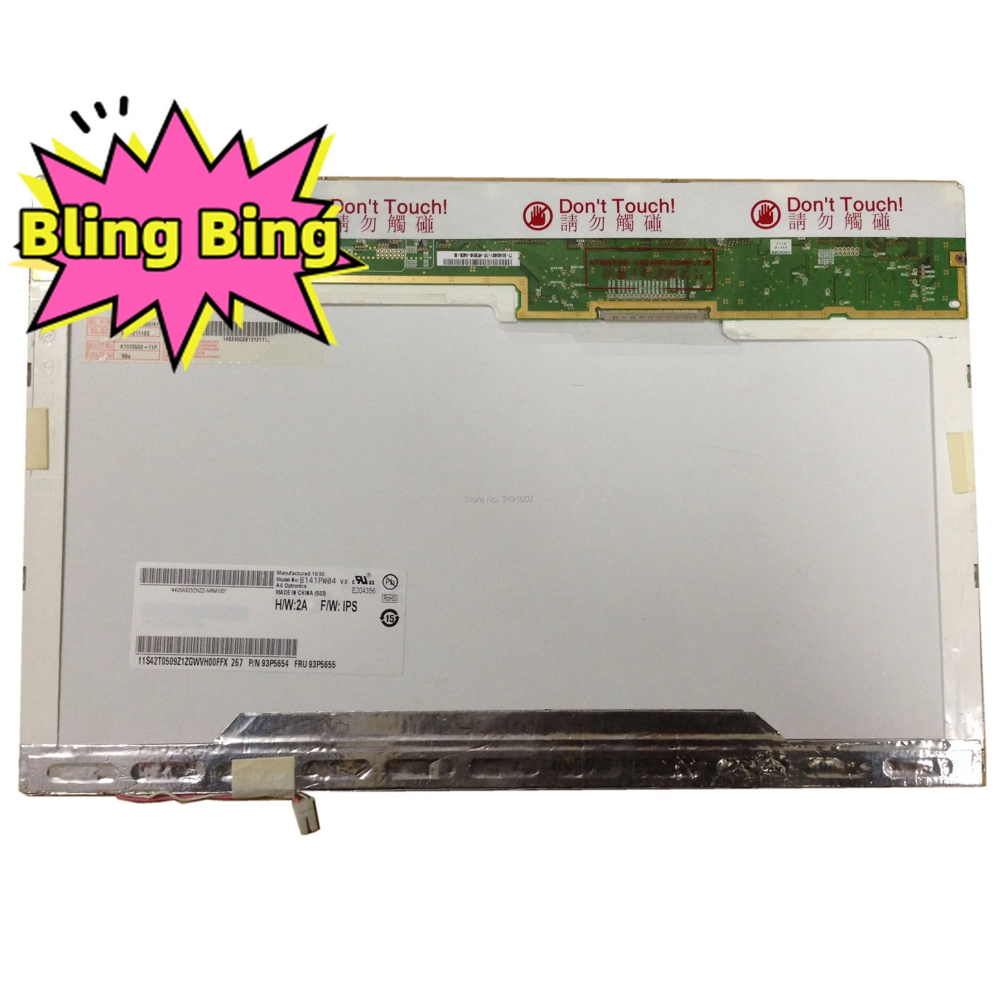 

B141PW01 V.0 V.1 V.2 fit N141C3 B141PW03 B141PW02 LTN141BT06 LTN141WD-L05 L07 14.1” 1440X900 LCD