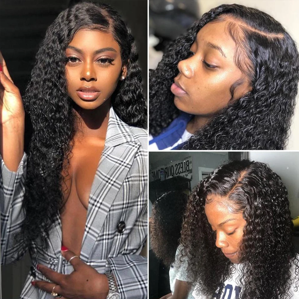Virgo 28 30 inch Brazilian Water Wave Lace Front Wig 13X6 Transparent HD Lace Front Human Hair Wig for Women 4X4 Closure
