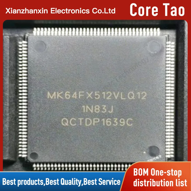 

1PCS/LOT MK64FX512VLQ12 MK64FX512 LQFP144 Microcontroller chips in stock