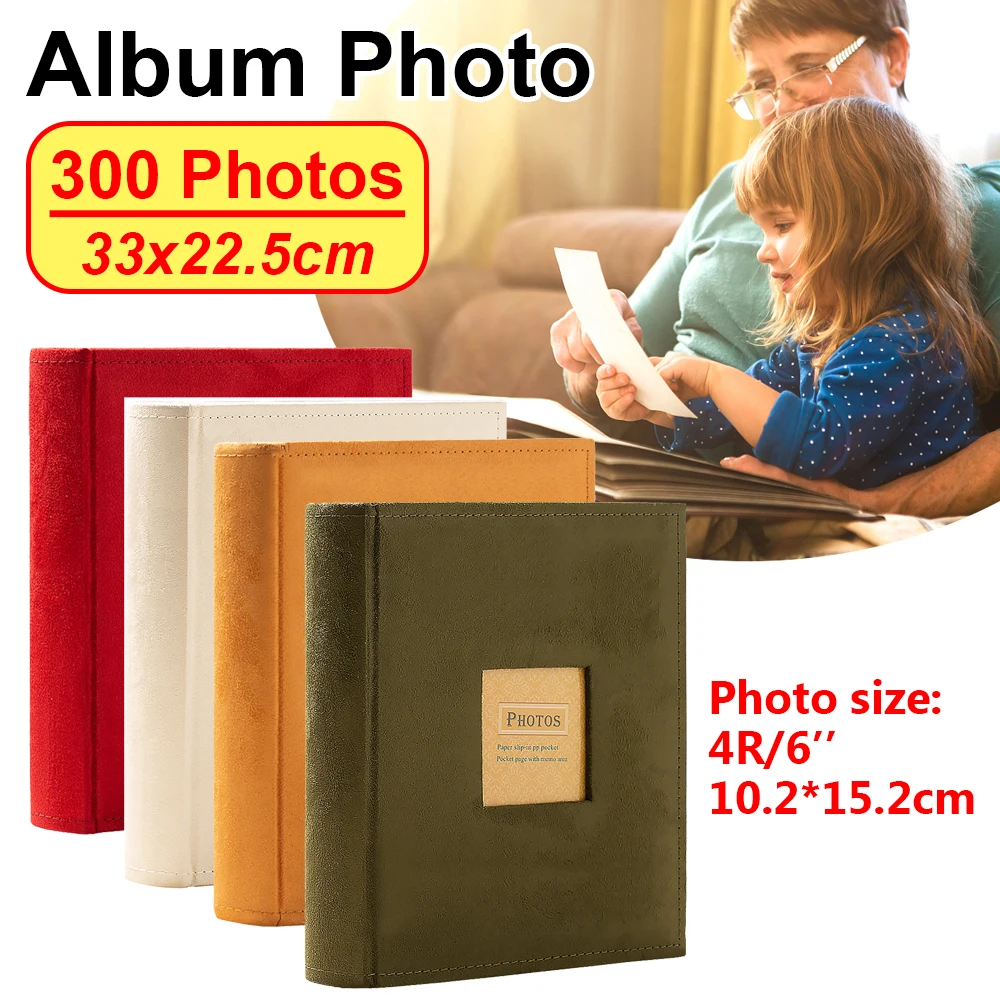 Leather 6-inch Family Photo Album 200 Pp Pockets Photo Albums 4x6 4r Wedding  Album Scrapbook - Photo Albums - AliExpress