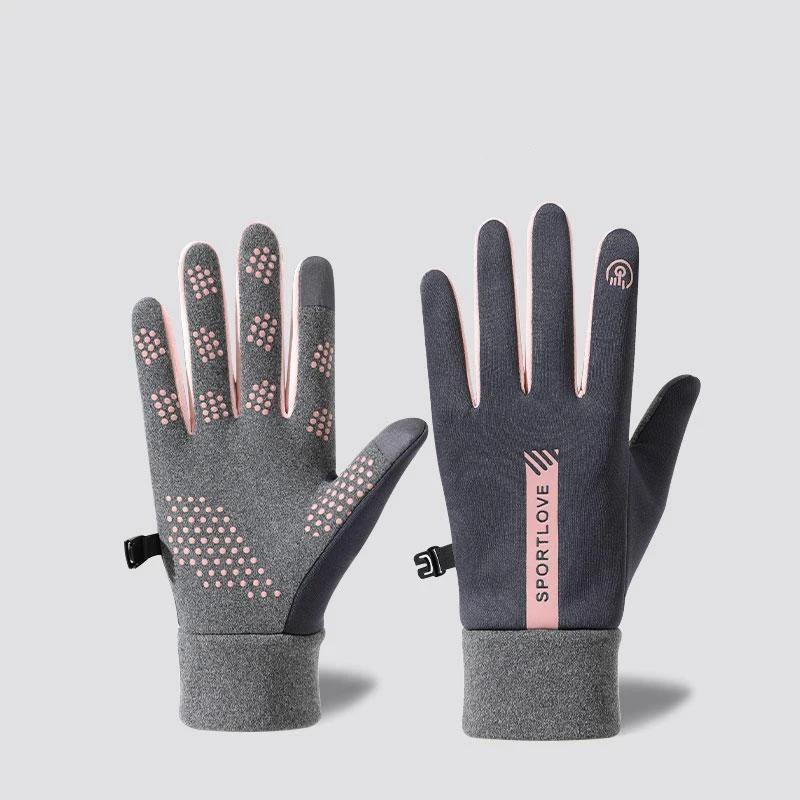 Cycling Sports Warm Waterproof Gloves Womens Autumn and Winter Wind Cold Resistant Outdoor Activity