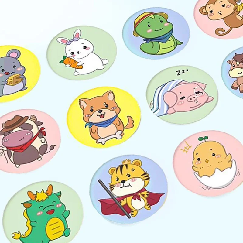 120pcs/lot Cute Cartoon Baby Bandages Round Band Aid First Aid Children Wound Patch Adhesive Bandages Kawaii Plasters Bandaid