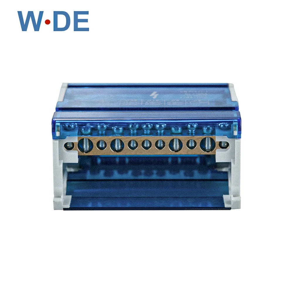 Peça Wdh411 Parafuso de Junção Modular Universal Fio Conector Elétrico Din Ferroviário Terminal Bloco Caixa Distribuição Energia 1