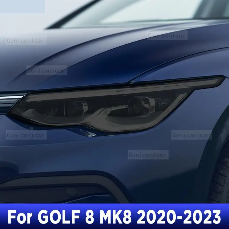

Для Volkswagen VW Golf 8 MK8 R Line GTI 2020 2021 тонировка автомобильной фары дымчатое черное защитное покрытие пленка ТПУ стикер аксессуары