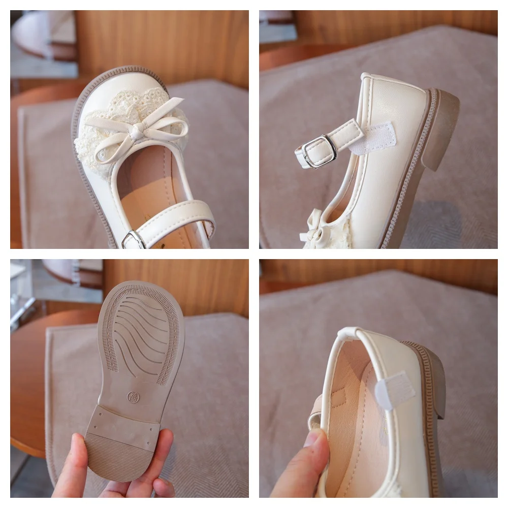 Leather Kids Mary Jane Flats for Girls with Soft Sole