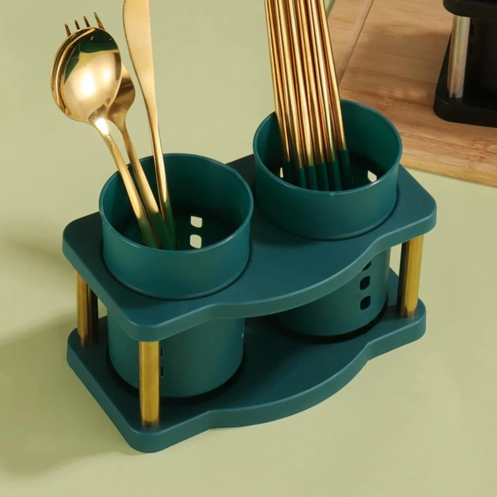 Cutlery Organizer Kitchen Fork Spoon Drain Storage Holder Detachable Dinnerware Tableware Drainer Storage Box Kitchen Organizer 4