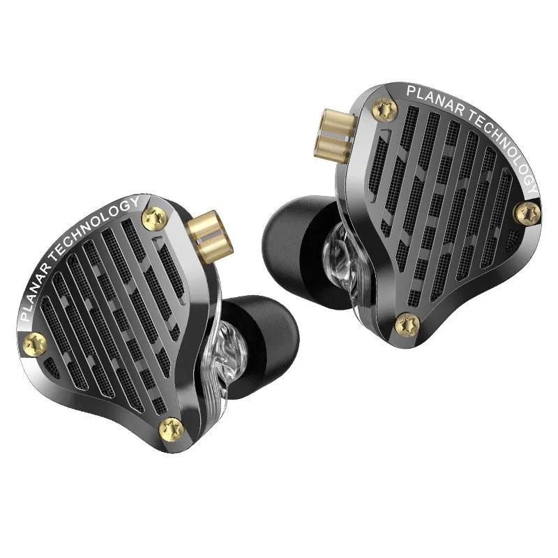 KZ PR3 평면 드라이버 IEM 유선 이어폰, 음악 헤드폰, HiFi 베이스 모니터 이어버드, 오디오 애호가용 스포츠 헤드셋, 13.2mm