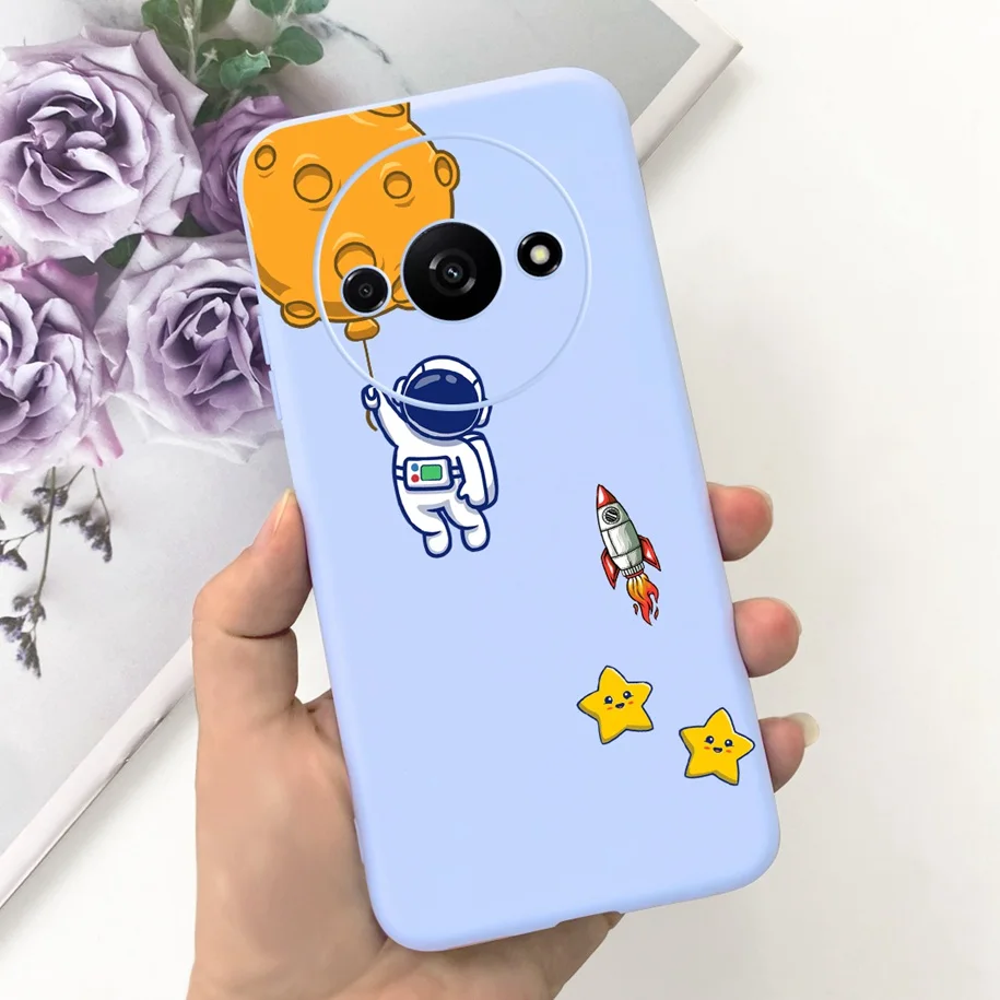 Shockproof Silicone Soft Case with Cute Astronaut Design