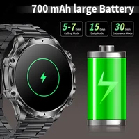 LIGE 2025 Outdoor Smart Watch Men 700mah Large Battery Flashlight Military Watches 1.90'' HD Bluetooth Call Sport Smartwatch Man - Image 2