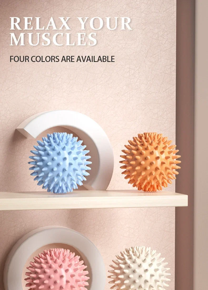 Description Picture 2 of itemHedgehog Massage Ball Yoga Fascia Ball Exercise Fitness Muscle Relaxation Massage Stick Shoulder Neck Leg Plantar Meridian Ball