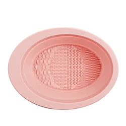Deluxe Makeup Brush & Puff Cleaner Set - Gentle, Effective Cleaning (GJ07 - Pink)