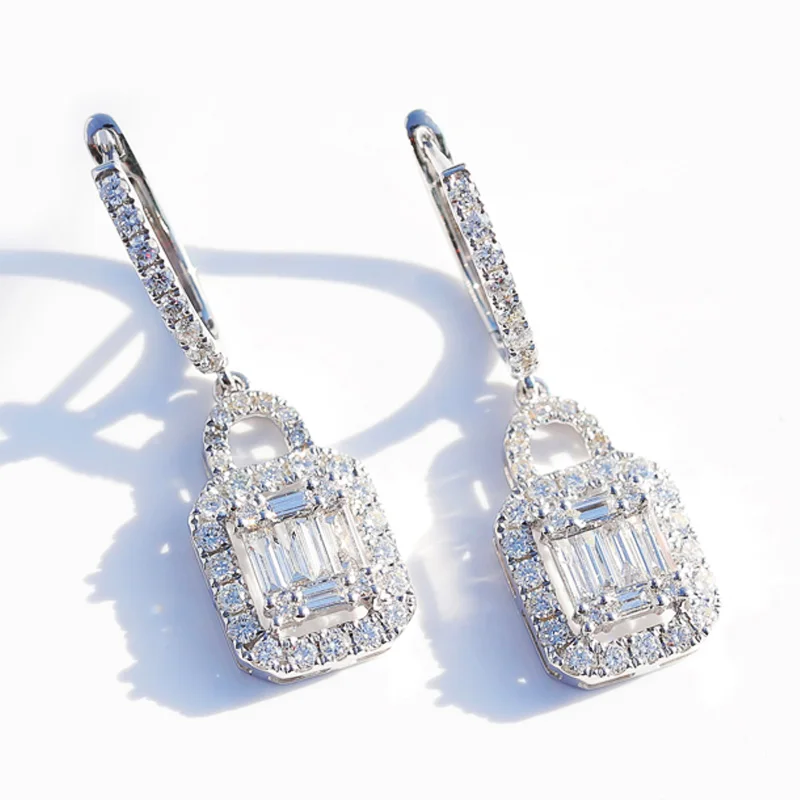 

Exquisite Workmanship Drop Earrings for Women Wedding Anniversary Gifts Micro Paved CZ Stone Earring Jewelry Hot Selling