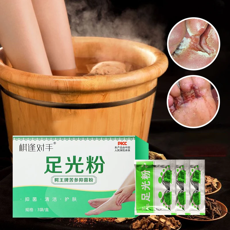 Foot Bath Powder Soak Foot Odor Sweat Athlete Feet Beriberi Tinea Pedis Peeling Antibacterial Anti-itch Deodorant Remover