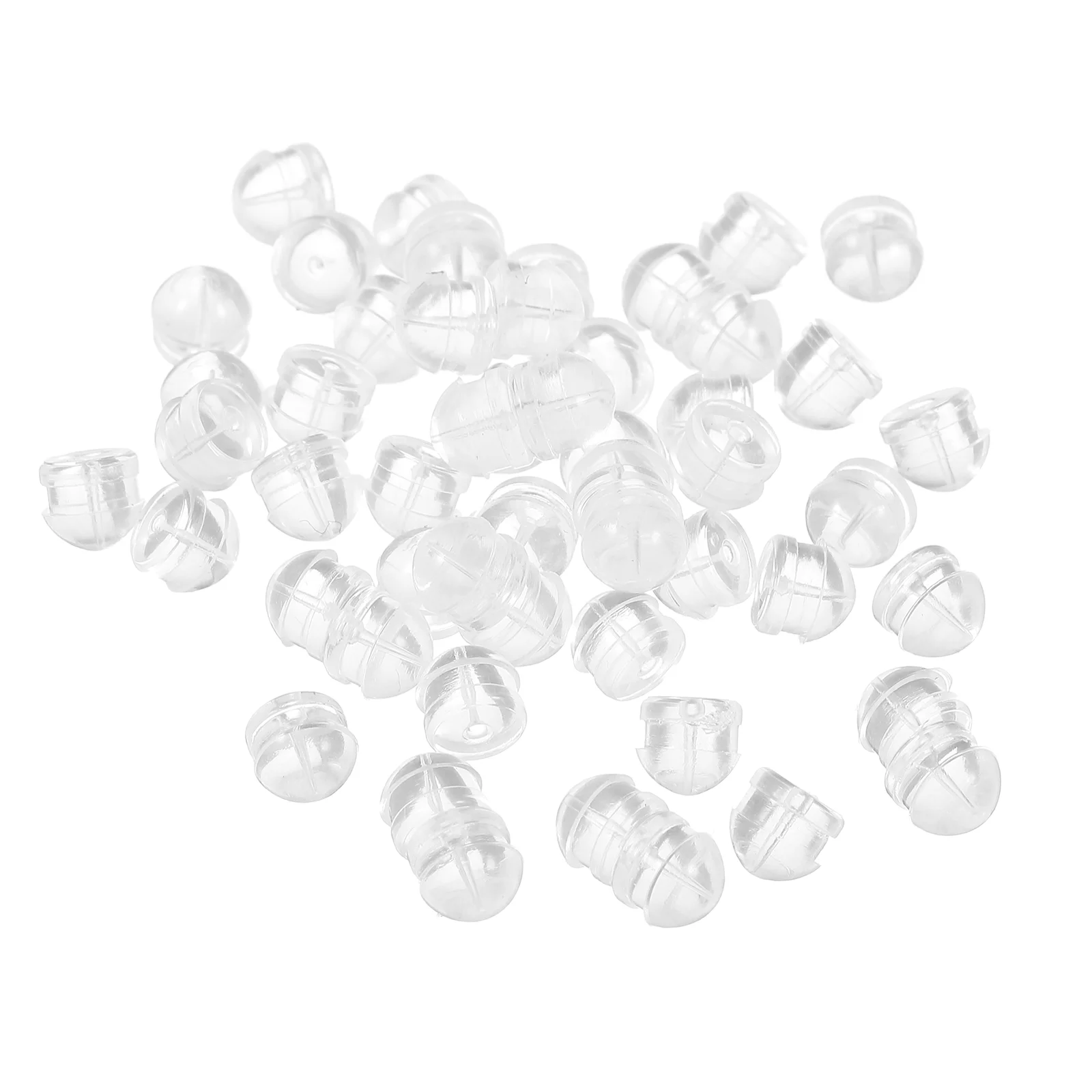 

100 Pcs Accessories for Silicone Earrings Secure Backs Stopper Safety Stoppers Replace DIY Pierced Miss