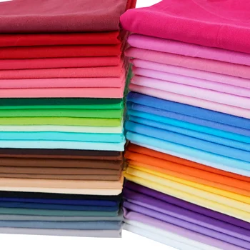 7 pièces 25x25cm/50x50cm carrés coton artisanat tissu uni tissus pour bricolage paquet Patchwork Quilting couture Scrapbooking Artcraft 1