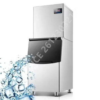 Automatic Ice Cube Maker Machine 250-350kg/Day Stainless Steel Ice Maker Machine Home Appliance for Bar Restaurant Commercial