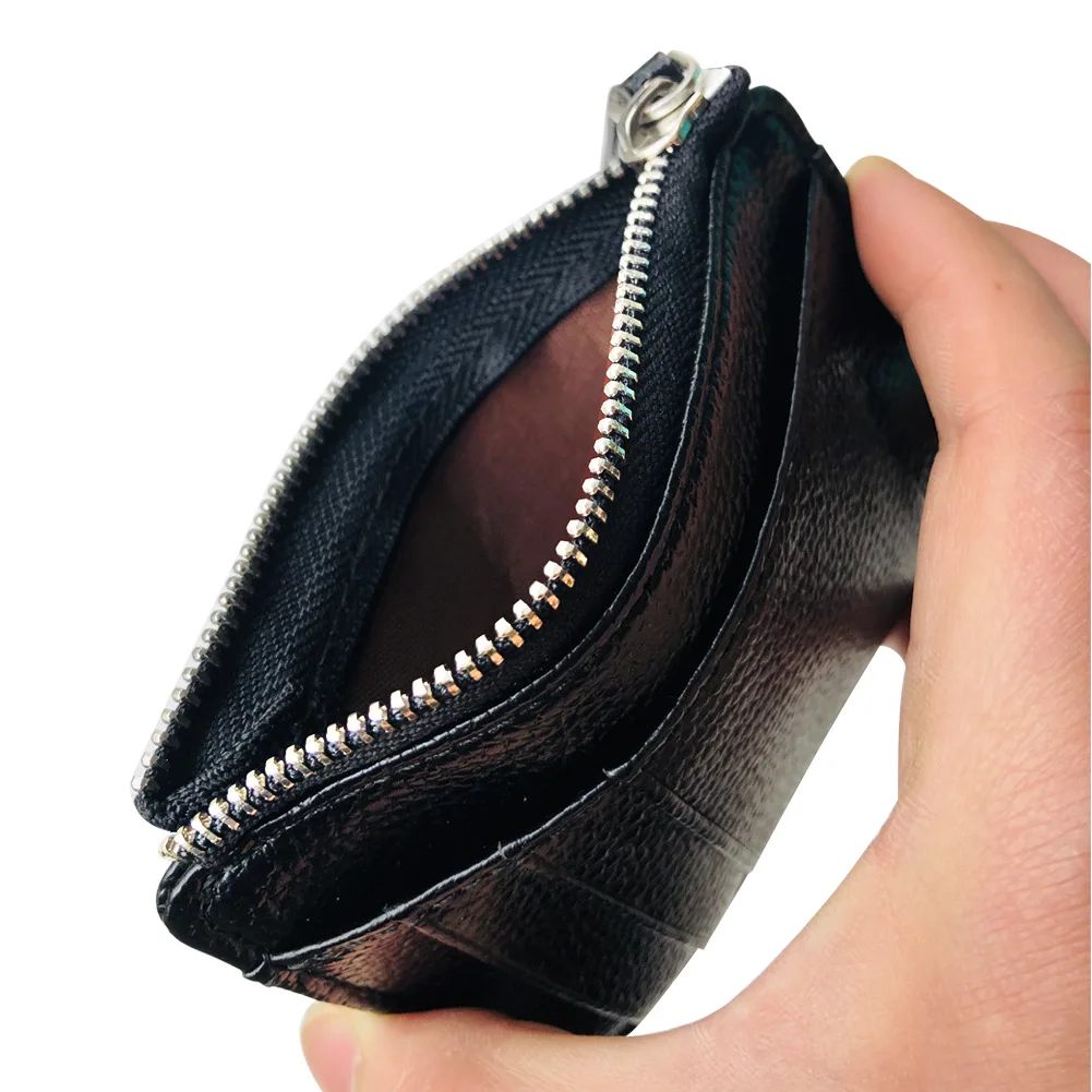 Mini Zipper Card Bag Slim ID Bank Purse Wallet Credit Organizer