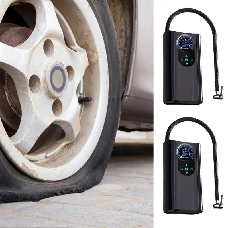 

Tire Inflator Portable Air Compressor 150PSI Auto Pumps with Pressure Gauge Automatic Shut Off Inflatable Pump accessories