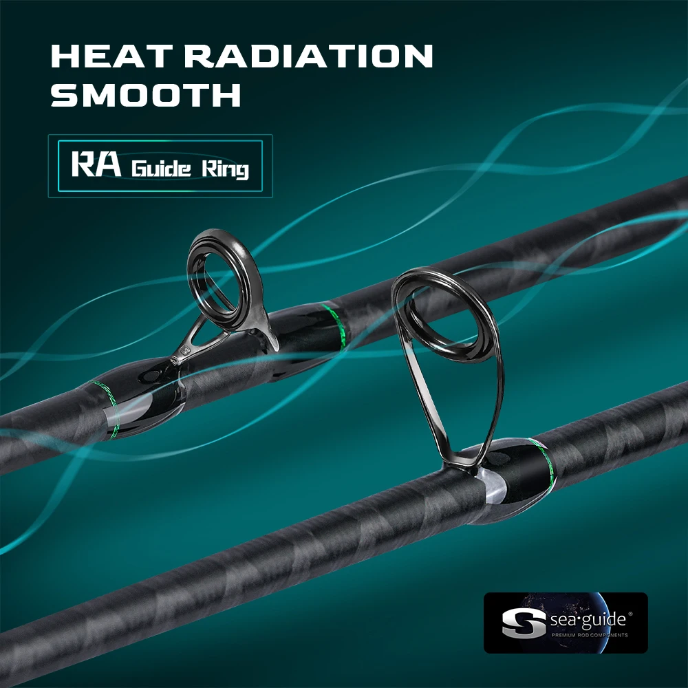 HANDING XHH SINDOREI 강력한 파이크 뱀머리 배스 낚싯대, 스피닝 로드, 30 톤 탄소 블랭크 F 액션