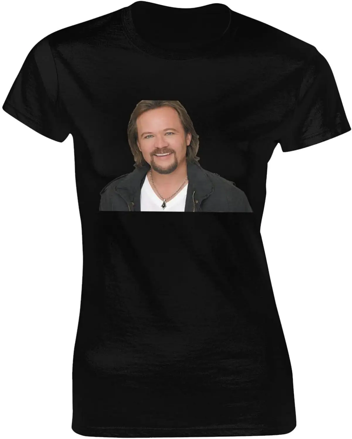 

Travis Tritt Shirt Fashion Performance Basic Short Sleeve T-Shirt, Classic Crew Neck Casual Top Black