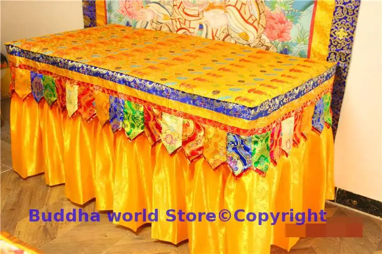 

Custom made size Height 66cm, width 51cm, length 36cm Buddha statue Altar cover Tablecloth streamer customized cannot cancelled