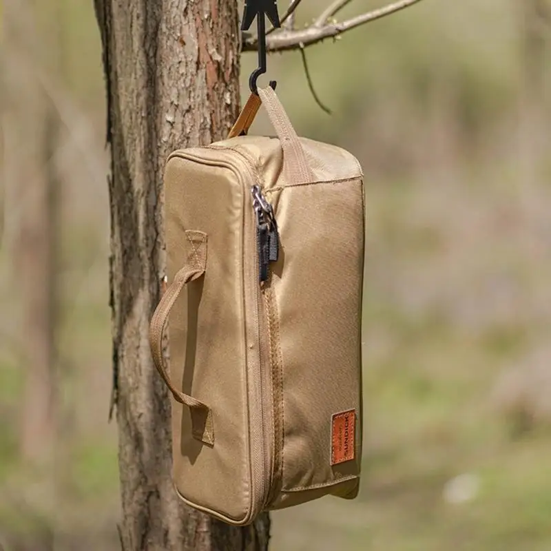 Outdoor Camping Cookware Stored Bag Camping Kitchen Barbecue Tableware Carry Wash Bags Luggages Storage Bag W89F