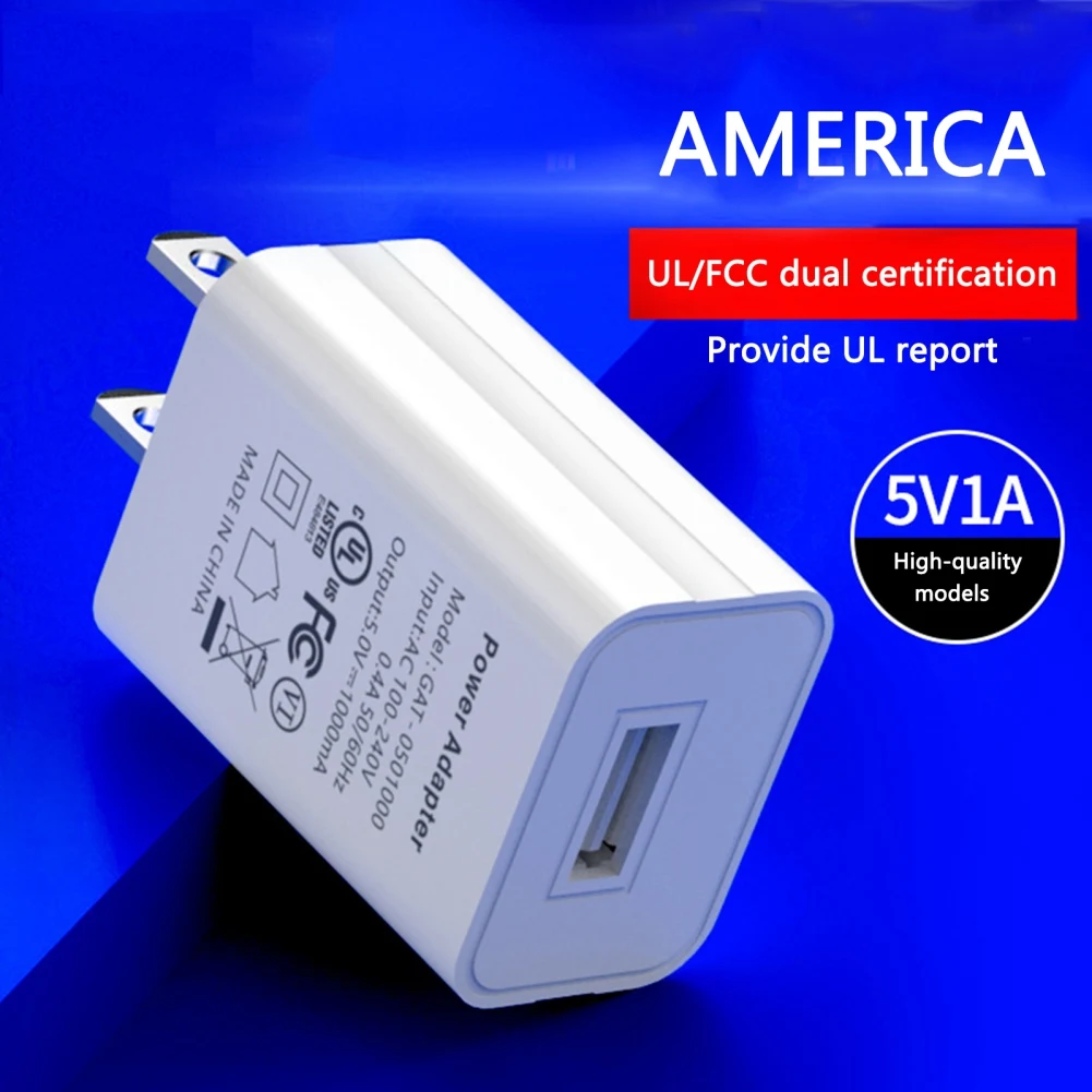 5WUSBPowerAdapterPlugPortableCellPhoneWallChargerPowerSupply