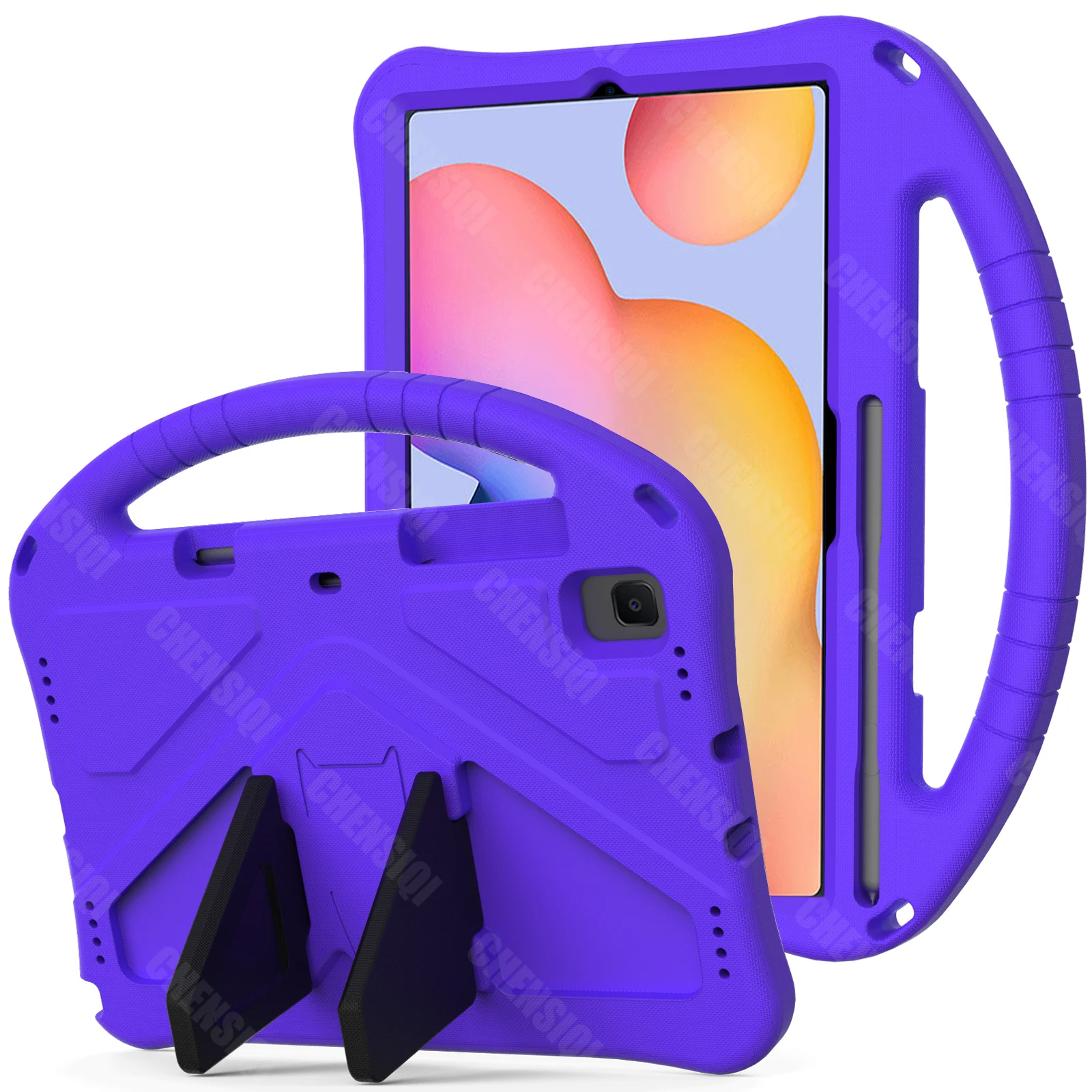 Durable Kids Tablet Case with Stand and Hand Strap - Shockproof 10.4-inch Cover