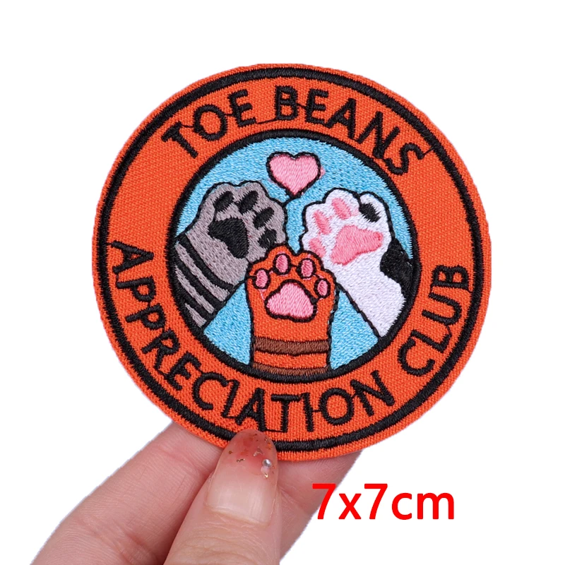 Description Picture 6 of itemCartoon Patch Iron On Patches For Clothing Thermoadhesive Patches On Clothes Badge Mushroom/Book Embroidery Patch Animal Sticker