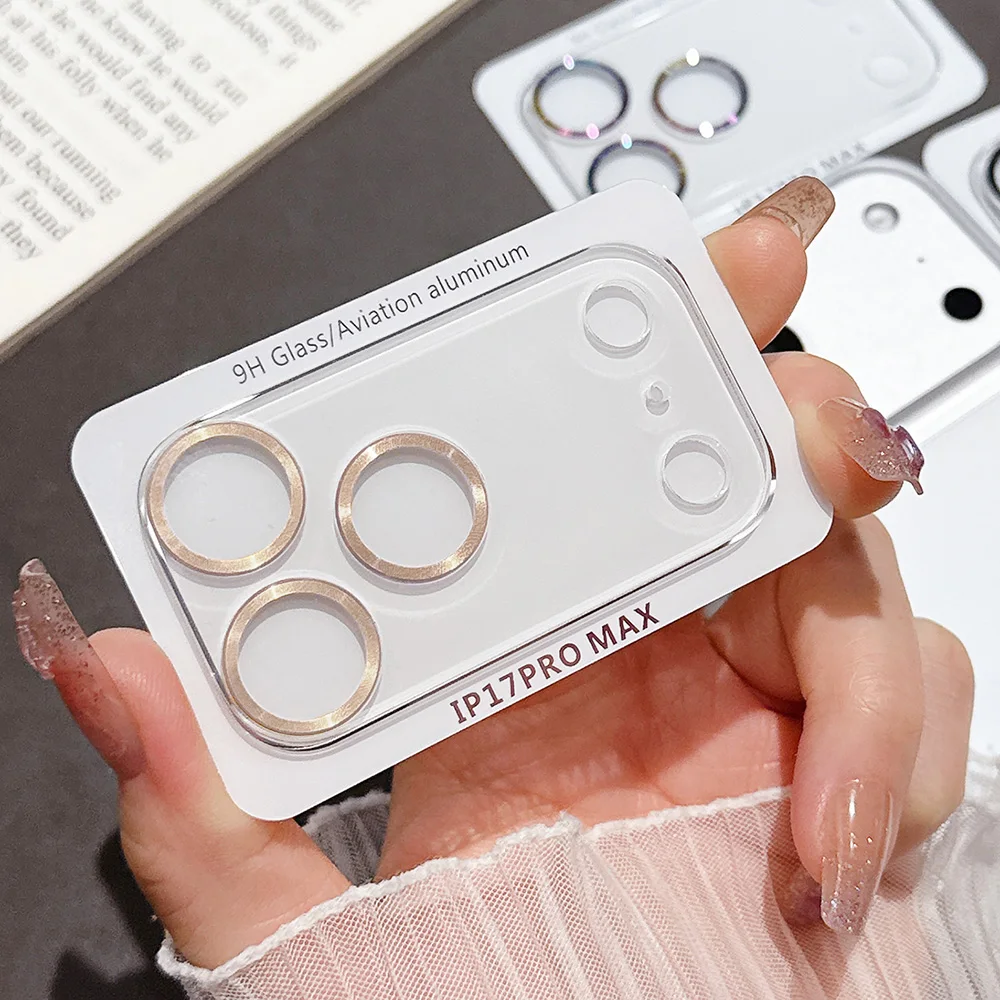 Premium Tempered Glass Camera Lens Protector - Transparent Full Cover