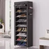 Shoe Cabinet Dustproof Fabric Organizer Simple Storage Multilayer Shoe Rack Nonwovens Household Economic Type Shoe Rack Cabinet 3