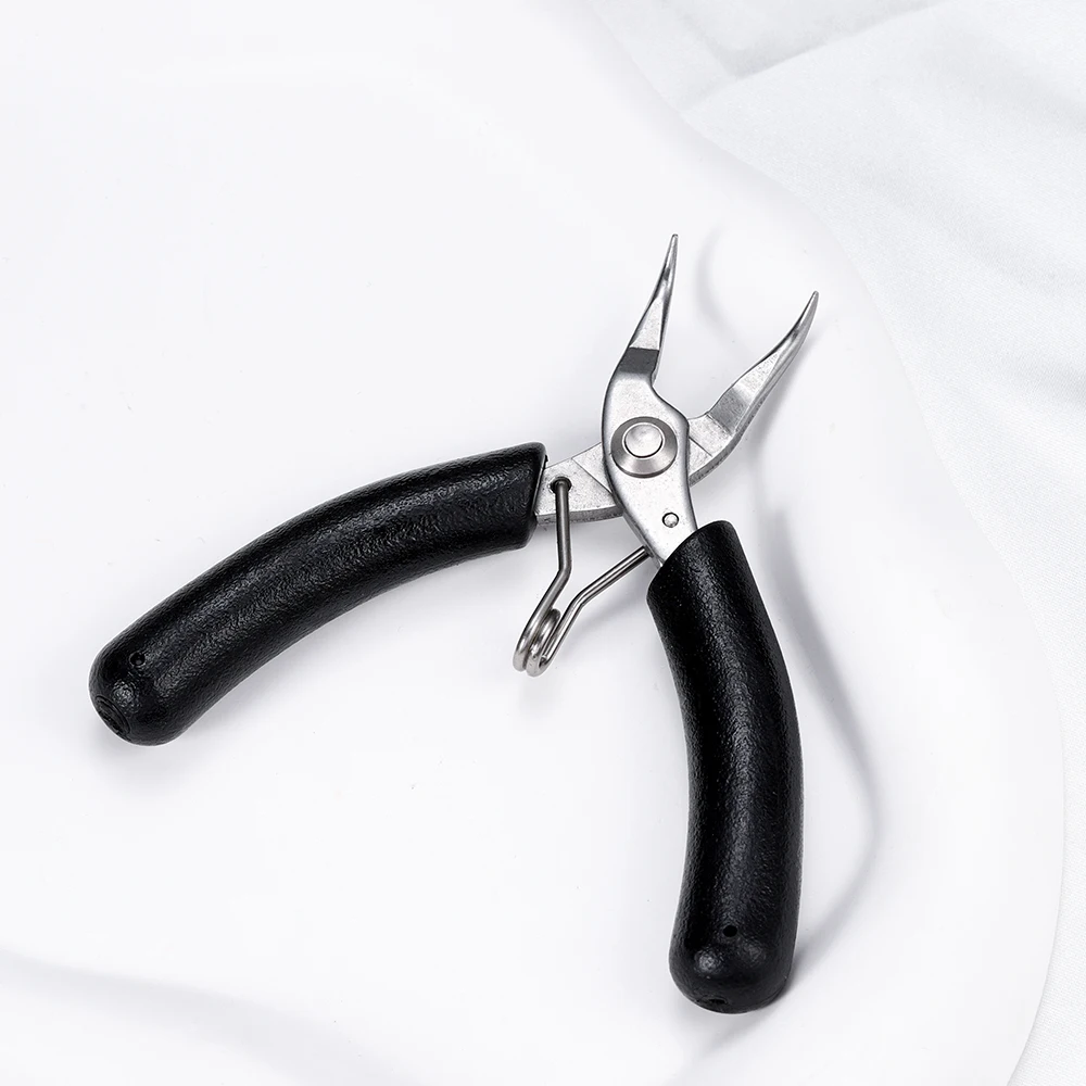 Stainless Steel Pliers Mini Needle Nose Pliers Curved Nose Pliers Jewelry Making Hand Tool For DIY Bracelet Jewelry Making Tools