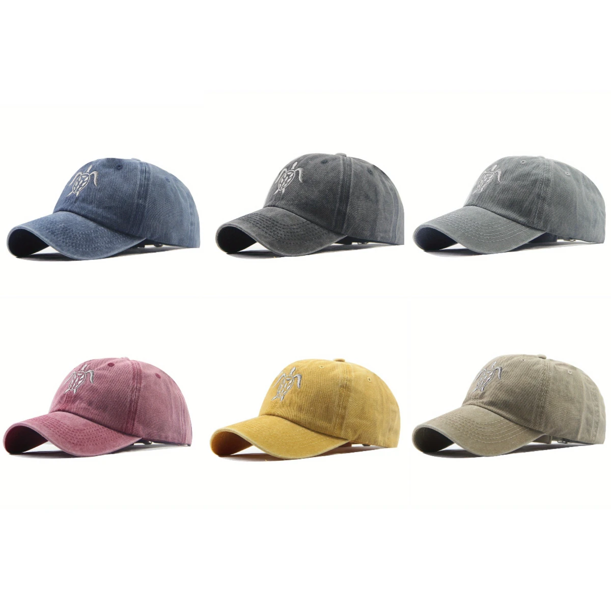 Винтажная промытая джинсовая бейсболка