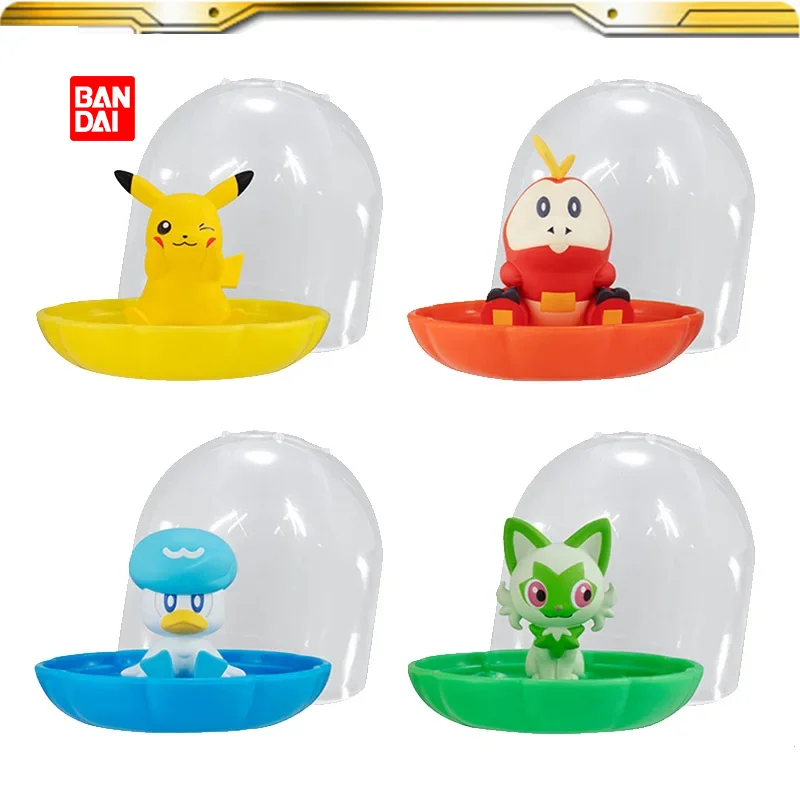 Bandai Pokemon Gashapon Pikachu Sprrigato Pokemon Scarlet E Viola Mini Figura Ornamenti Giocattolo Per Bambini Regali