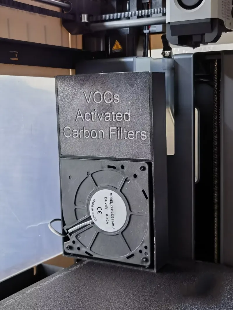 

Funssor Bambu Lab P1P VOCs activated carbon filters with fan ABS case