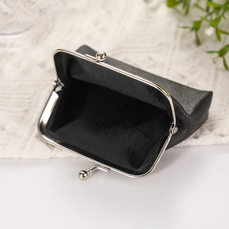 6PCS Fashion PU Leather Coin Purse Punk Rock Style Women Small Change Money Bags Holder Wallet Mini Pouch Souvenir Card