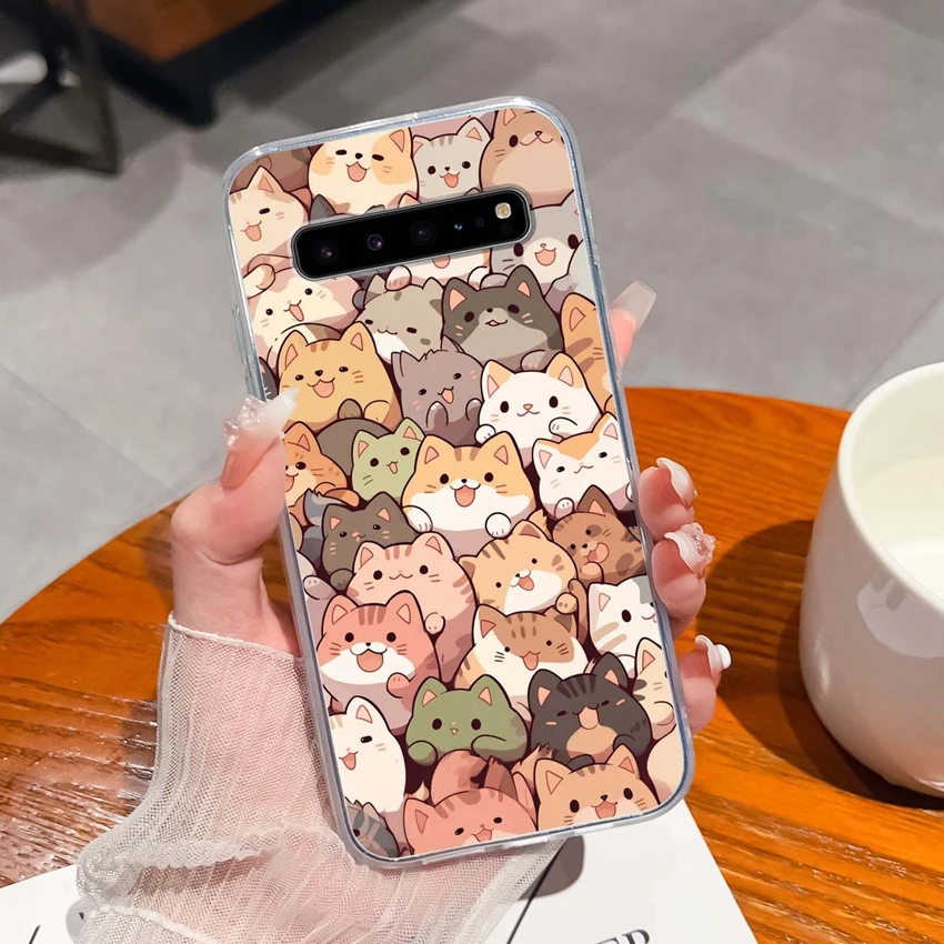 Romantic Rose Pattern Transparent TPU Silicone Anti-Slip Bumper Phone Cover