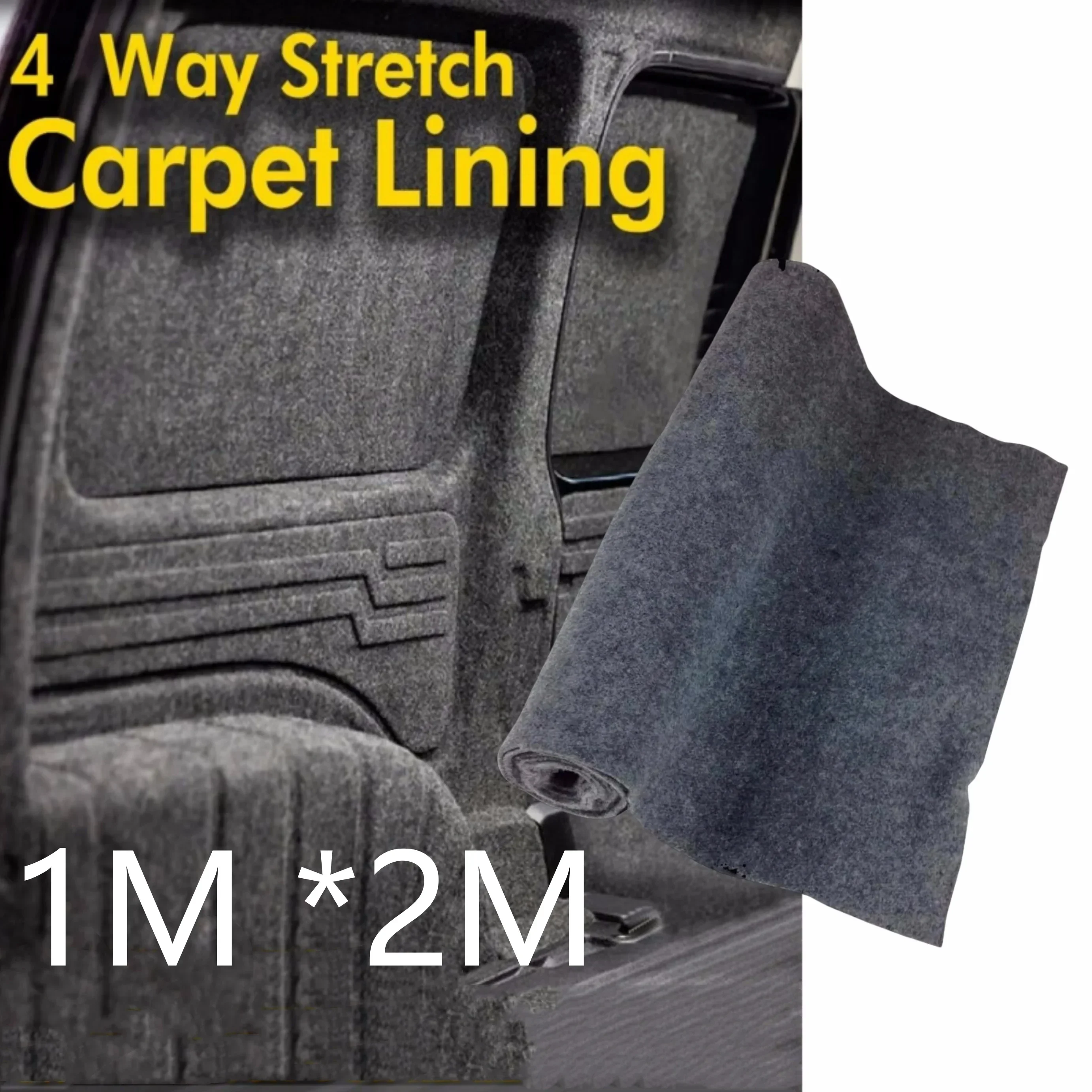 Camper Van Lining Carpet 4 Way Stretch VW T6 5 Transporter Caddy Transit Trimfix Car Interior Accessories Car Tools 1x2m, camper van lining carpet
