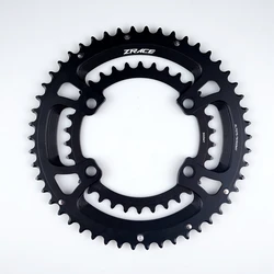 Enhanced Asymmetric Road Chainring, 50-34T/52-36T/53-39T, 110BCD, 4-Bolt Design - 50-34T (Without Trim Bolts)