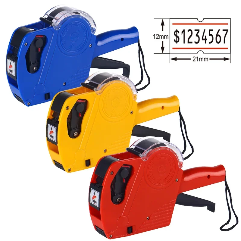 Description Picture 3 of itemMX-5500 8 Digits Handheld Price Tag Gun with 1 Ink Coding Machine Price Label Gun for Retail Stores Supermarket $ € £ ₽ Kg