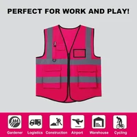 Custom Logo Safety Vest - Multi-colours