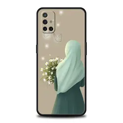 Elegant Muslim Arabic Girl Soft Phone Case - Stylish Protective Cover for OnePlus 8T-9R (A1)