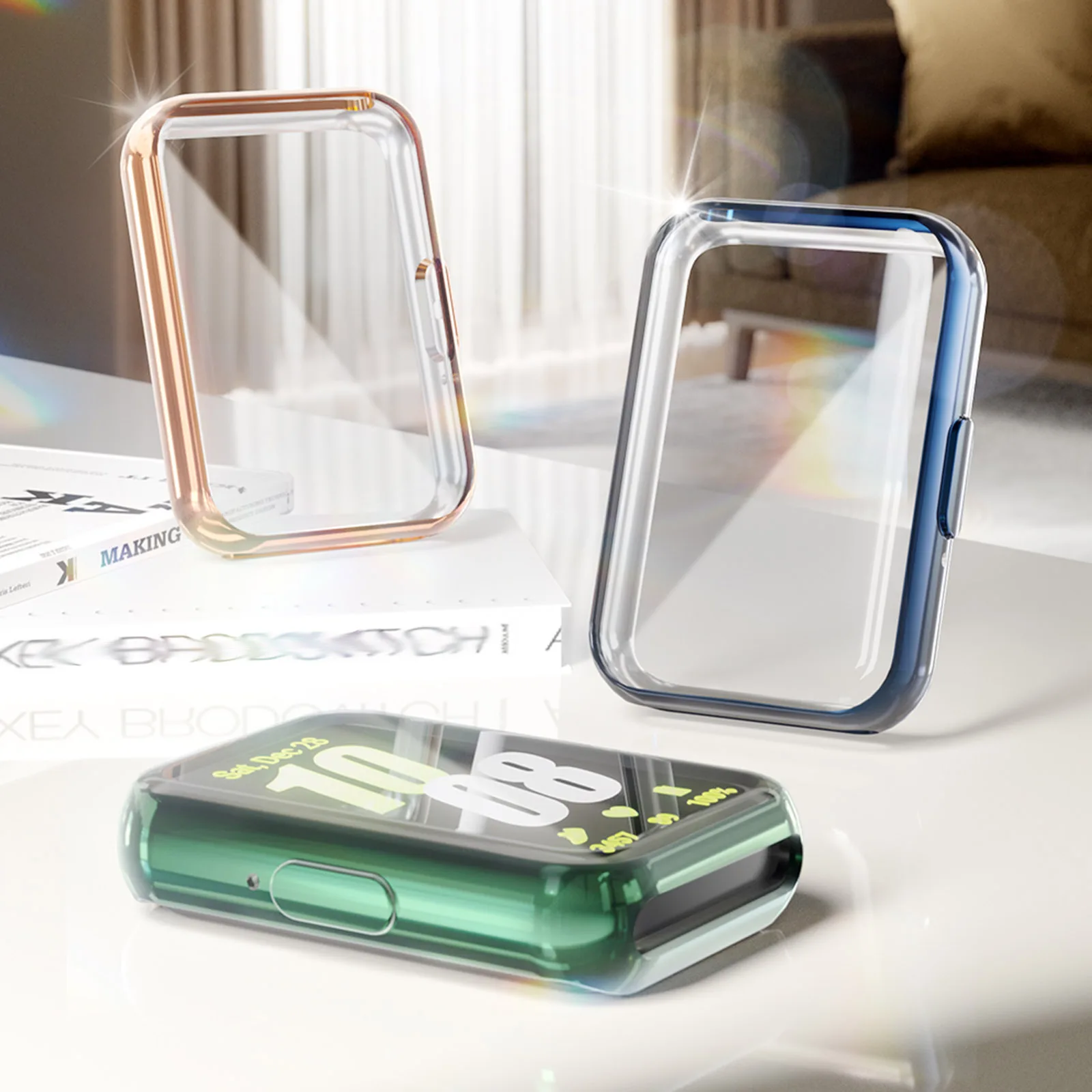 Samsung Galaxy Fit 3 Cover: All-Around Soft TPU Bumper with Screen Protector